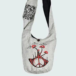 Kathmandu Shroom Cotton Hobo Bag